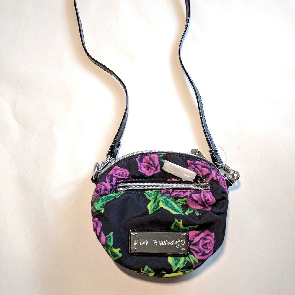 NWOT Betsey Johnson Floral Mini Crossbody Purse